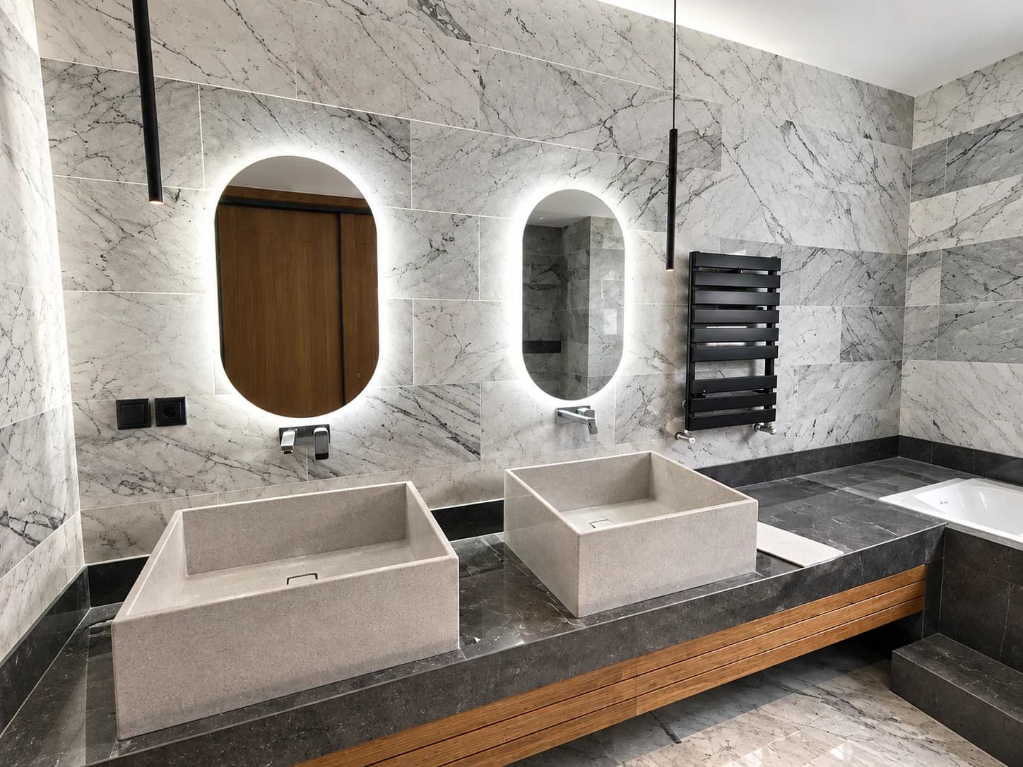 Salle de bains principale, double vasque